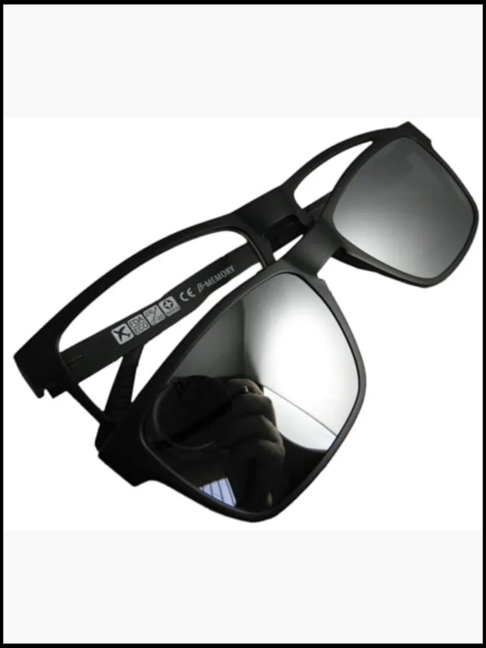Men's Clip-On Magnetic Polarized Sunglasses with UV Protection